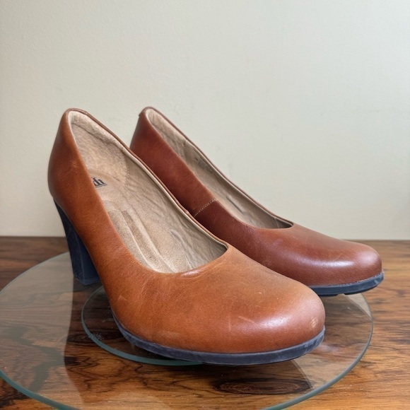 Sofft Shoes Nasia Brown Leather Workwear Comfort Pumps X142 - Picture 4 of 16